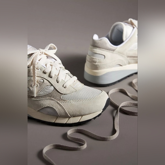 Saucony Shadow 6000 (white + grey) - UNISEX 6M/7.5W - Picture 2 of 10